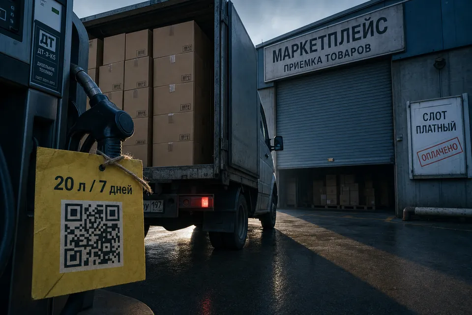 Бензин по QR-кодам и запрет частникам: чем топливный дефицит бьёт по поставкам на склады маркетплейсов